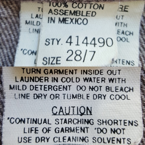 VTG Rocky Mountain High Waist Raw Hem Jeans 28/7 - Picture 8 of 8